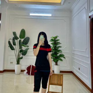 bộ thể thao pha áo