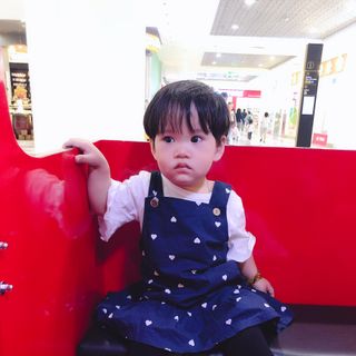 Váy xanh cotton chấm bi cho bé gái (có kèm ảnh thật)