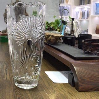 Lọ hoa thủy tinh dáng bầu 30cm - quà tặng khách hàng