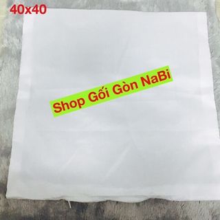 Vỏ ruột gối 40x40 có dây kéo chưa dồn gòn giá sỉ