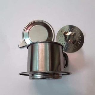 Phin cafe inox long cam nhiều size phù hợp pha 1 ly cà phê hoặc pha nhiều ly cà phê dùng cho cá nhân, quán nước