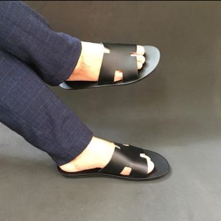 [Xưởng Sỉ] Dép nam chữ h da bò chất da trơn đế cao su mềm, đi êm chân lên, lên from đẹp