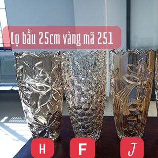 Lọ hoa thủy tinh dáng bầu 30cm - quà tặng khách hàng