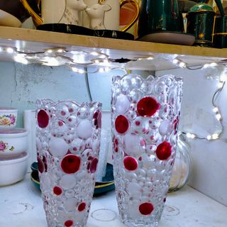 Lọ hoa thủy tinh dáng bầu 30cm - quà tặng khách hàng
