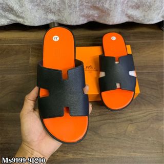 dép nam quai ngang chữ h đế cao su mề chất da bò, cam kết bảo hành 1 năm