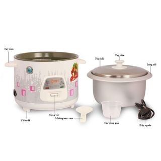 NỒI CƠM ĐIỆN NẮP RỜI COMET CM8019 - 1.8 LÍT