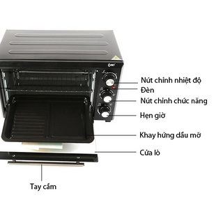 LÒ NƯỚNG ĐIỆN COMET CM6518 DUNG TÍCH 28 LÍT CÔNG SUẤT 1600W