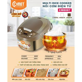 NỒI CƠM ĐIỆN TỬ COMET CM8087 LÒNG NIÊU 1.8 LÍT