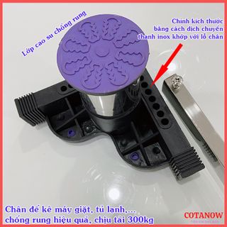 Chân Đế Máy Giặt - Chân Kê Máy Giặt Tủ Lạnh Chống Rung Lắc Empire Cao Cấp Inox 304