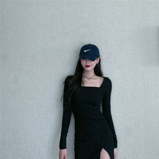 ĐẦM BODY TAY DÀI XẺ 5232