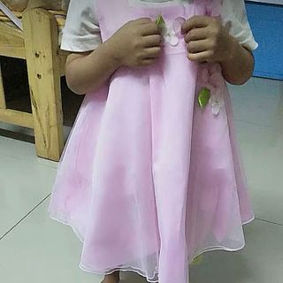 Váy công chúa lưới nhiều lớp, hoa vai không tay cho bé (có kèm ảnh feedback thật của khách)