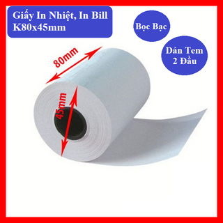 GIẤY IN NHIỆT, IN BILL K80x45mm (thùng)