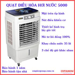 Quạt Điều Hòa Hơi Nước - Máy Làm Mát Không Khí Empire 5000 35lít 130W 220V/50Hz