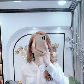 sơ mi trắng truyền thống cổ ren giá sỉ