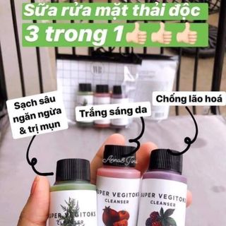 Sữa rửa mặt rau củ set mini