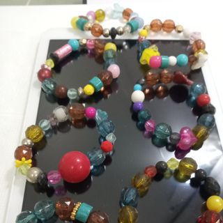 Chuỗi đeo tay mix hạt dễ thương