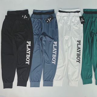 Quần Jogger Thể Thao Nữ Playboy Phối Lưới Eo Cực Trend, Thun Polly Co Giãn 4 Chiều Mịn, Đẹp