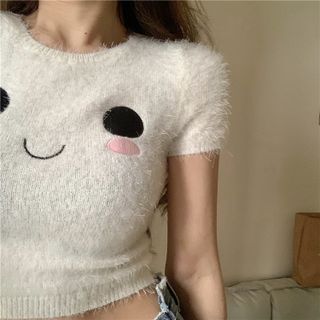 ÁO LÔNG CROPTOP TAY NGẮN