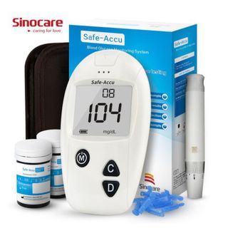 Máy Đo Đường Huyết Safe - Accu Kèm 50 que+50 kim
