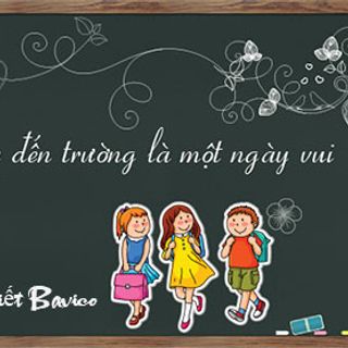 Bảng màu đen viết phấn khung gỗ