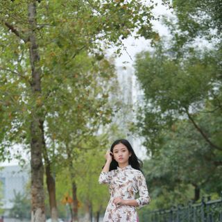 ÁO DÀI TRUYỀN THỐNG HỌA TIẾT CHUỒN CHUỒN