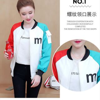 Áo khoác dù bomber chữ M