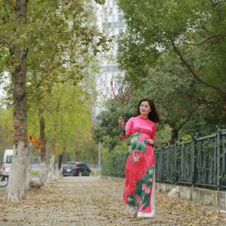 ÁO DÀI CÁCH TÂN HOA SEN