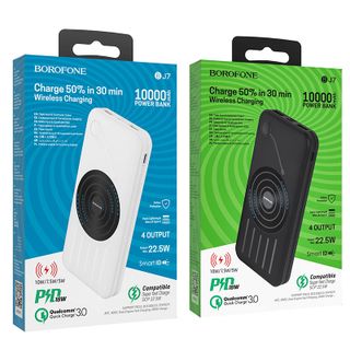 Pin Sạc Dự Phòng Không Dây BOROFONE BJ7 Dung Lượng 10000mAh