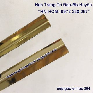 Nẹp góc v, nẹp v inox 304, nẹp góc ngoài, nẹp ốp góc inox
