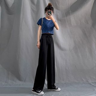 Quần thun len tam ống suông cực xinh