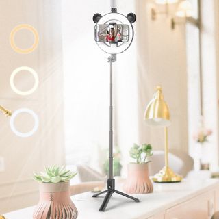 Gậy Chụp Hình Tự Sướng Không Dây BOROFONE BY6, Kiêm Giá Đỡ 3 Chân Kèm Remote Bluetooth