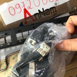 Thanh đấu nối UTP SL DDM 24 cổng cat6 1U rỗng thẳng 760237040 9-1375055-2