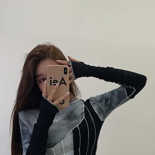 ÁO TAY DÀI PHỐI KIỂU