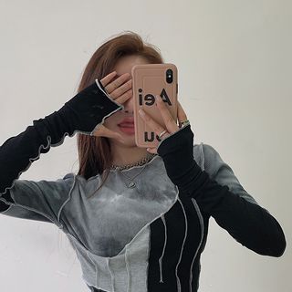 ÁO TAY DÀI PHỐI KIỂU