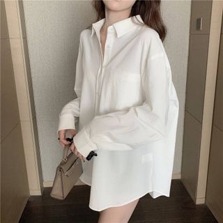 ÁO SOMI TRƠN FORM RỘNG
