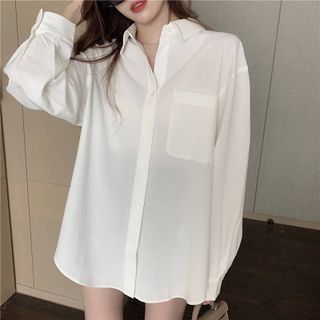 ÁO SOMI TRƠN FORM RỘNG