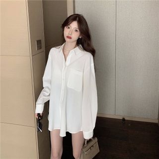 ÁO SOMI TRƠN FORM RỘNG
