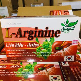 VIÊN NANG MỀM L-ARGININE Liên kiều Actiso giúp giải độc gan, bổ gan