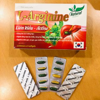 VIÊN NANG MỀM L-ARGININE Liên kiều Actiso giúp giải độc gan, bổ gan