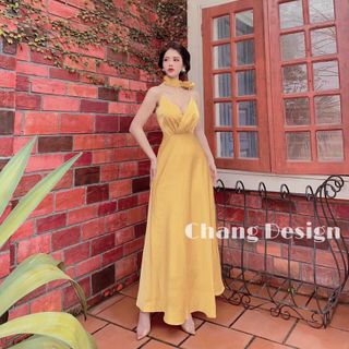 Đầm xoè lụa dây cúp ngực - XMT260150260