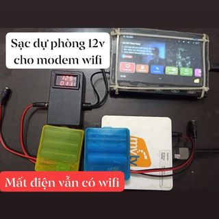 Sạc dự phòng UPS mini nguồn 12v cho Modem WIFI
