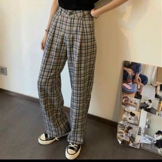 Quần sọc ống rộng form đẹp