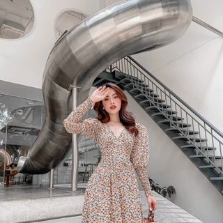 🧧ĐẦM MAXI HOA TAY BO THUN - KSPQ290180290