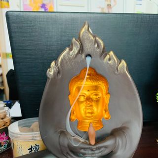 thác khói trầm hương mặt phật 3D để bàn giá sỉ
