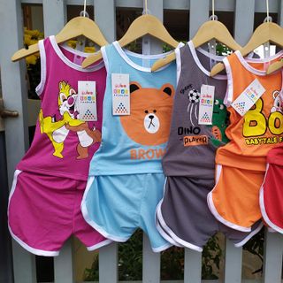 đồ bộ cho bé mặc hè