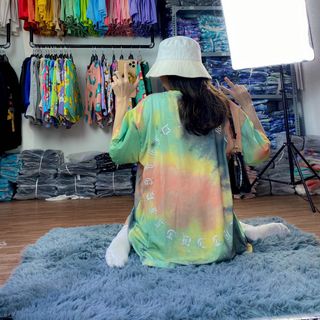 Áo thun teen - áo loang màu free size
