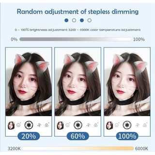 ĐÈN LED LIVESTREAM G3 TÍCH HỢP GƯƠNG TRANG ĐIỂM KÈM GIÁ ĐỠ ĐIỆN THOẠI ĐỂ BÀN CÓ THỂ GẤM GỌN ĐA NĂNGl