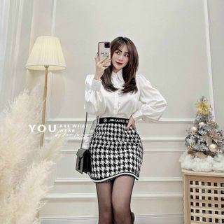 Sơ mi trắng tay dài bồng