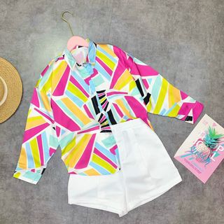 Set sơmi phối màu rực rỡ