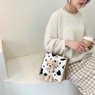 Túi cói hình gấu Teddy